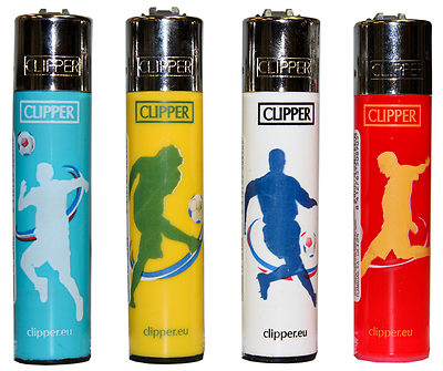 Clipper super lighter gas refillable collectable,set of 4  most reliable lighter