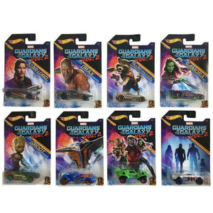 8 Models from GUARDIANS OF THE GALAXY VOL. 2 MARVEL Hot Wheels complete set