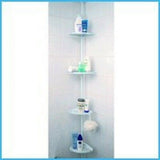 Bathroom / shower 4 shelf  adjustable Bathroom pole  x 2
