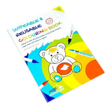 Magic Whiteboard Children's Wipeable Reusable Colouring in Book A4