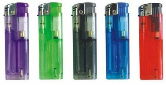 Zico gas refillable electronic large translucent lighters 5 great value