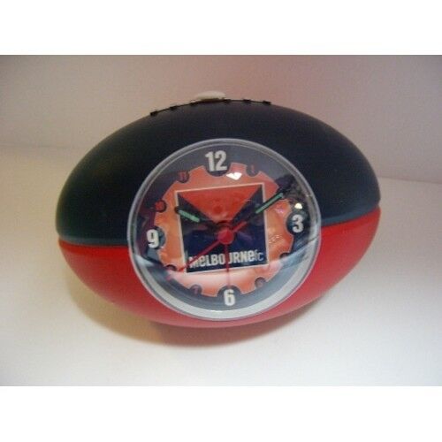 Brand new in box  Official AFL Melbourne Demons  Analogue alarm clock