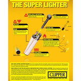 Clipper super lighter gas refillable collectable unique rubber case weed design