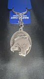Tassie  devil  key ring  made of the highest quality pewter. 3 dimensional