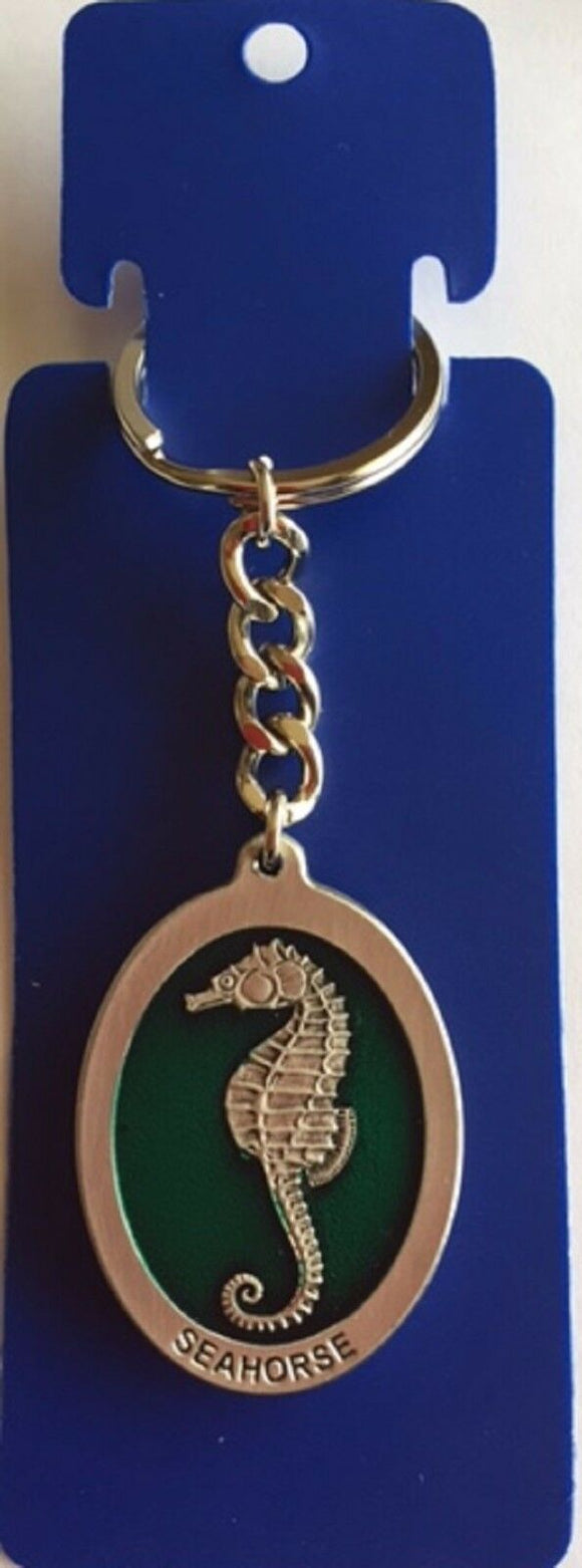 Sea Horse key ring  made of the highest quality pewter great detail 3 D
