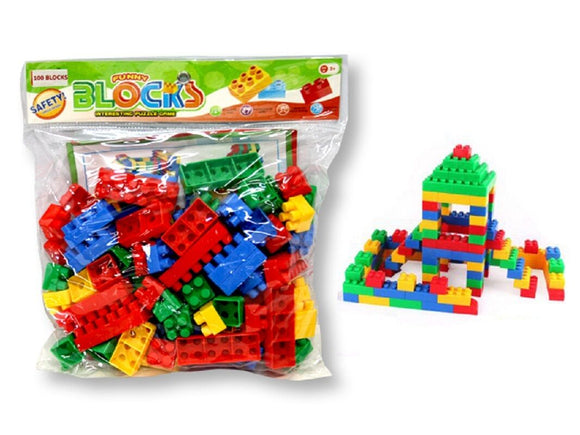 KIDS BUILDING BLOCKS/100 4 different sizes