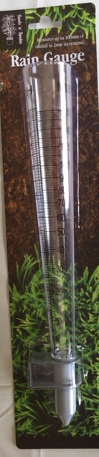Rain Gauge 31 cm  measures up to 160 mm of Rainfall in 2 mm increments