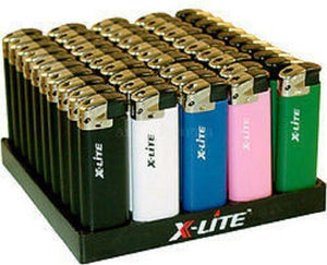 wholesale lighters display of fifty  COMES WITH A BONUS OF THREE LED TORCH LIGH