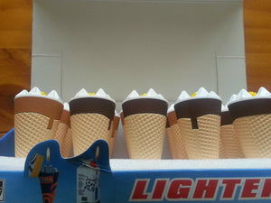 ice cream cone lighter gas refillable unique gift idea