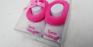 Suki Baby's First Socks Personalised Baby Shoes/ Booties  Special Grand Daughter
