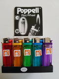LIGHTERS WHOLESALE POPPELL QUALITY 150 THREE DISPLAYS OF 50