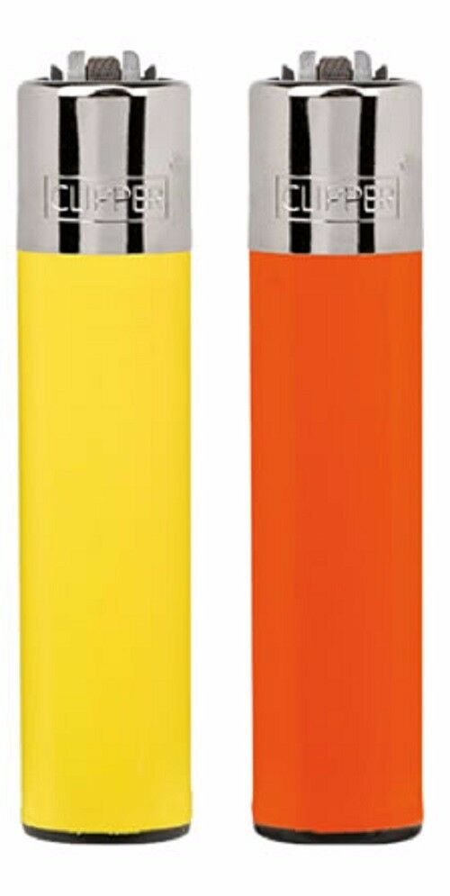 Clipper super lighter gas refillable collectable,red and yellow solid