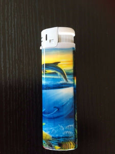 LIGHTER ELECTRONIC GAS REFILLABLE Dolphin    HIGH  QUALITY ONE FREE POSTAGE