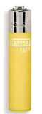 Clipper super lighter gas refillable , Micro soft touch yellow