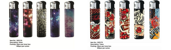 LIGHTERS ELECTRONIC GAS REFILLABLE RETRO GREAT QUALITY ++