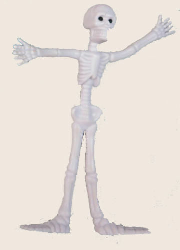 Flexible Skeleton Bendy Skelly Bendable Spooky Toy White
