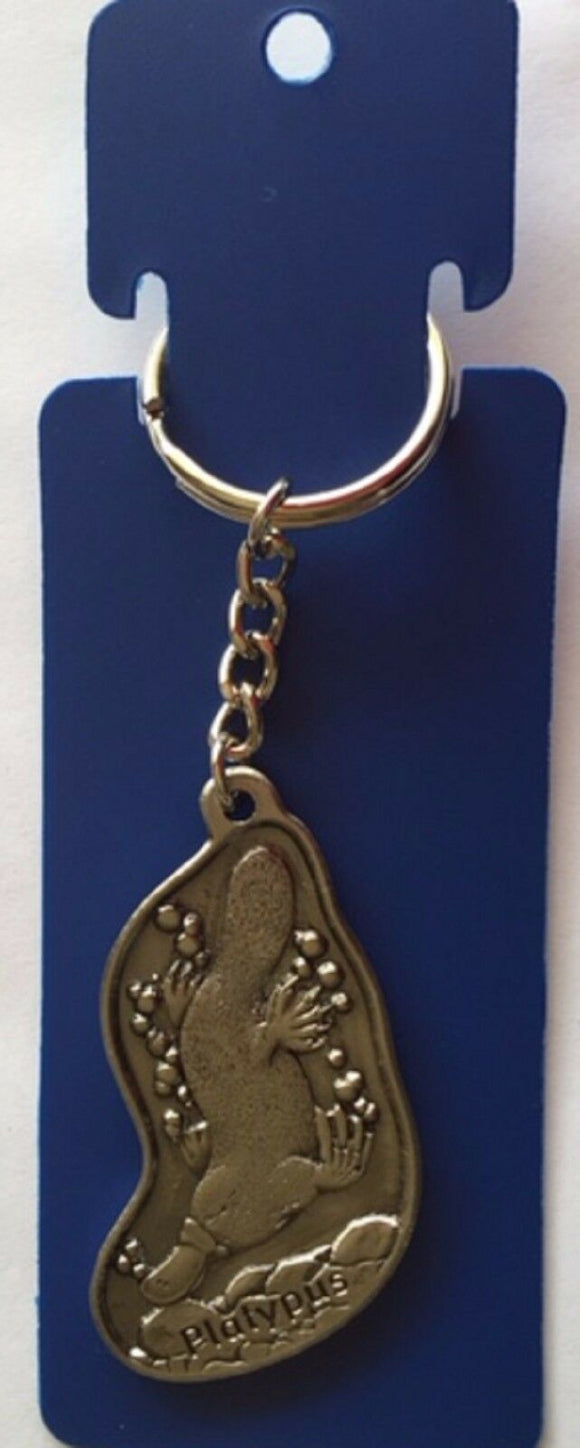 Platypus key ring  made of the highest quality pewter great detail 3 D