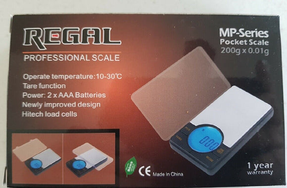 Zico/Regal professional MP-200 pocket scales 0.01 g x 200 g 1 year warranty