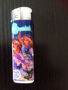 Zico Gemini electronic lighter led torch with star sign symbol in the torch beam