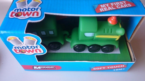 Motor Town  toys high quality soft touch Train and carriage made in Italy 18m+