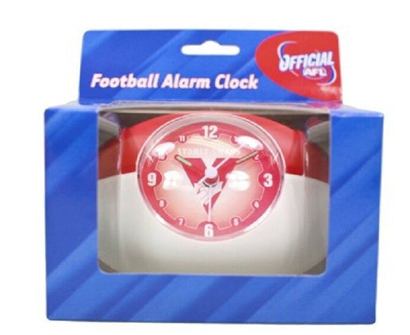 Brand new in box  Official AFL Sydney Swans  Analogue alarm clock