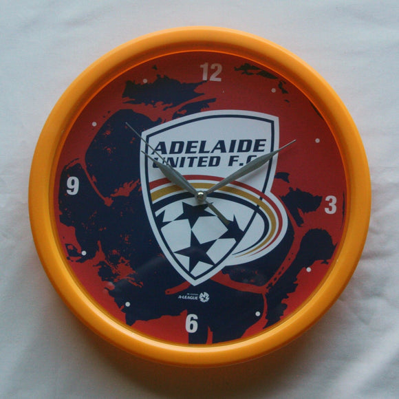NEW Adelaide United F.C. Wall Clock OFFICIAL MERCHANDISE Fast shipping