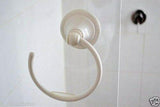 1 NEW NALEON Towel ring WHITE USE ON GLASS, TILES, CERAMICS, PLASTICS.