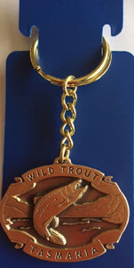 Wild Trout  key ring  made of the highest quality pewter great detail 3 D