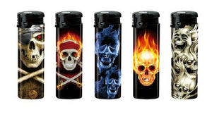 Zico LIGHTER ELECTRONIC GAS REFILLABLE  skulls x 5 set New release