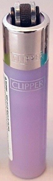 Clipper super lighter gas refillable collectable,translucent purple large