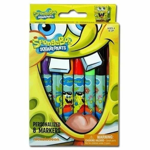Spongebob Squarepants 8pk Juicy Marker in Window Box. Fast Free