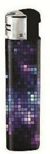LIGHTER ELECTRONIC GAS REFILLABLE GLOW purple x 2  free fast postage