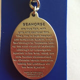 Sea Horse key ring  made of the highest quality pewter great detail 3 D