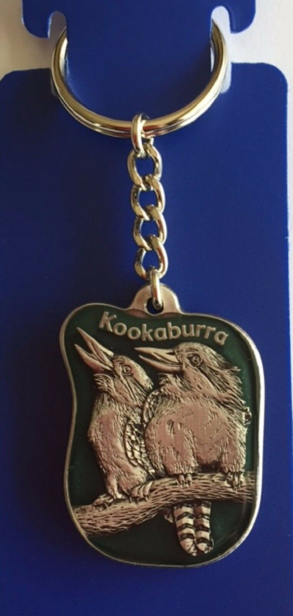 Kookaburra key ring  made of the highest quality pewter great detail 3 D