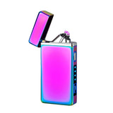 2021 Double Arc Electronic Lighter USB Rechargeable Cigarette Lighter Windproof Electric Plasma Arc Lighter for Cigar Men Gifts