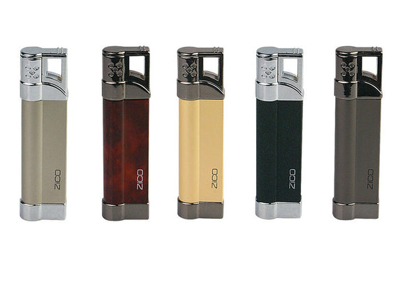Zico jet lighter gas refillable new slim style electronic 3kd902-cr x2 fast ship