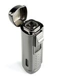 Regal cigar lighter four burner with hole punch gift boxed t114 highest quality