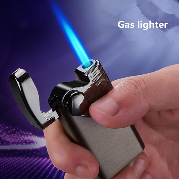 Gas Lighter Windproof Rush blue flame lighter refillable great gift lighter