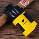 COHIBA Lighter Butane Jet Torch  Gas Cigar built in Punch for Cigar