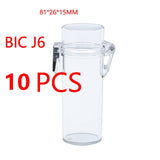 Transparent Plastic Lighter Case For BIC J3 J6 Waterproof Protective