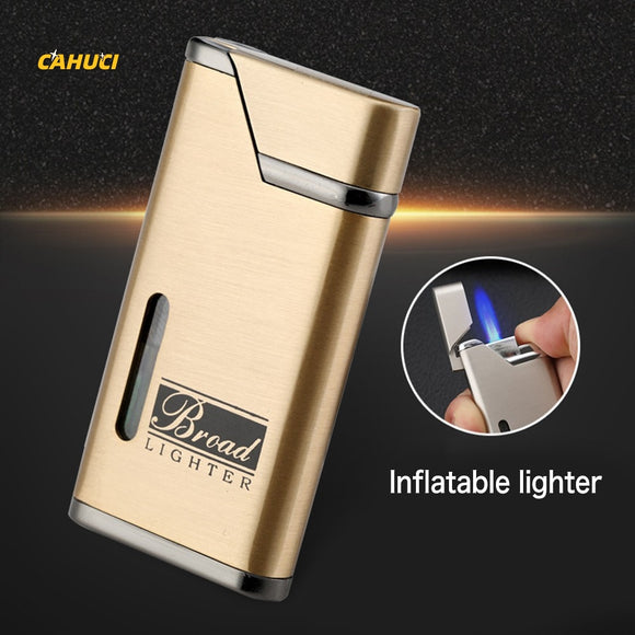 Metal Slim line Gas refillable  Lighter great quality gift lighter