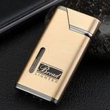 Metal Slim line Gas refillable  Lighter great quality gift lighter